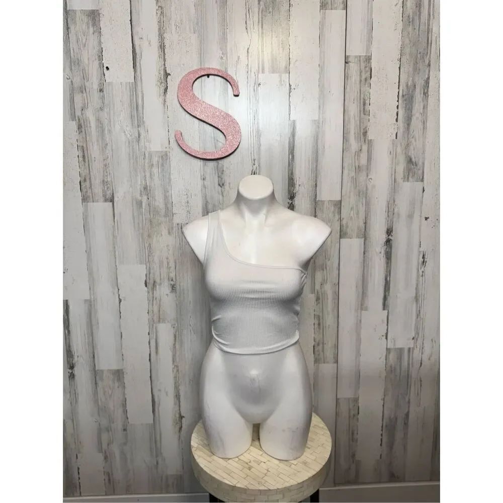 Garage White crop top size small